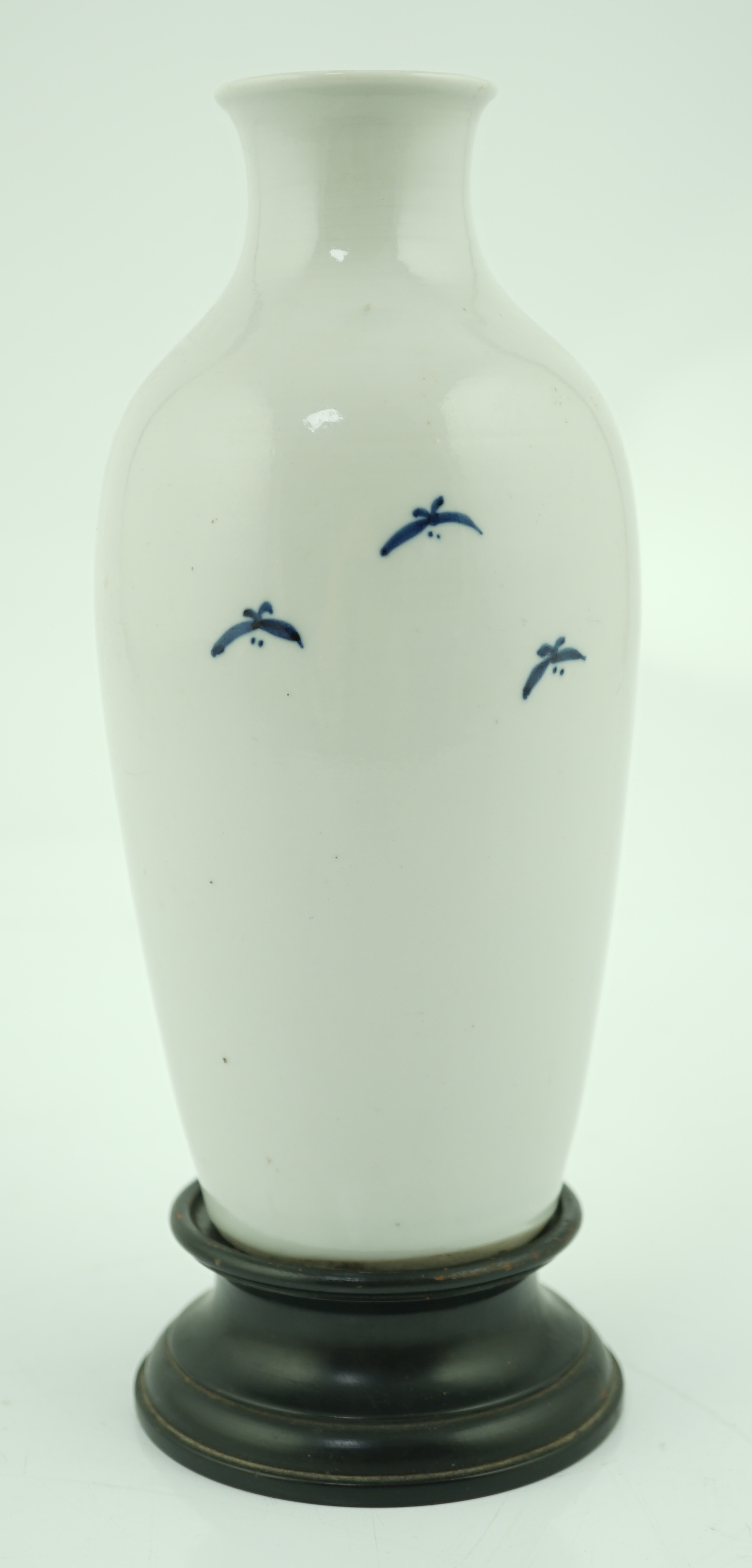 A Chinese blue and white ‘peonies and bamboo’ vase, Jiaqing period